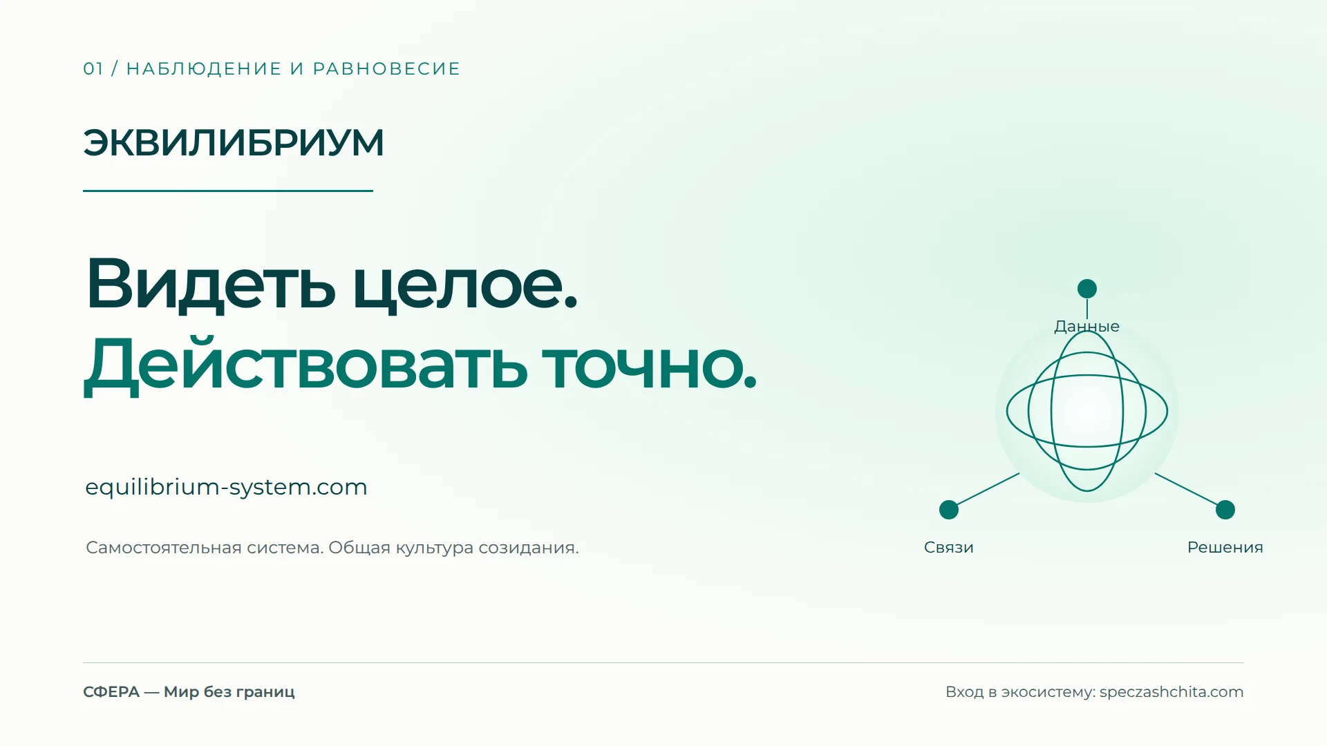Кадр: ЭКВИЛИБРИУМ — новая заставка